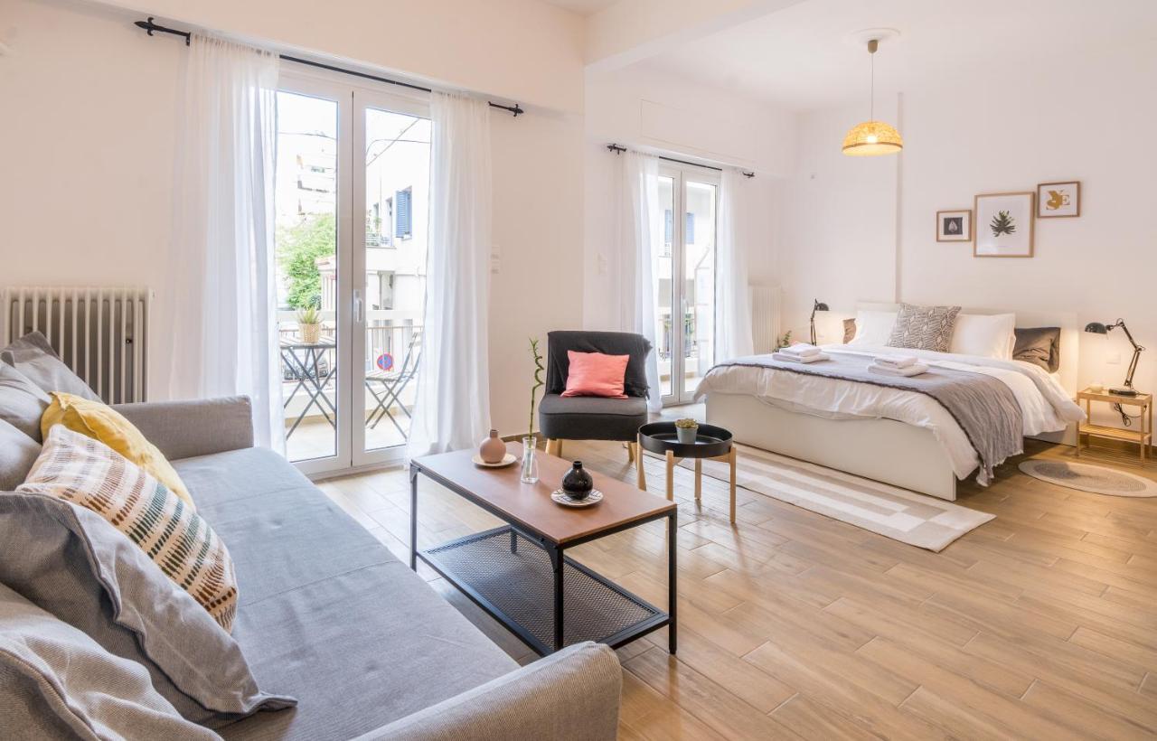 Wide Comfy Studio Apartment Centrally Located In Thissio 雅典 外观 照片