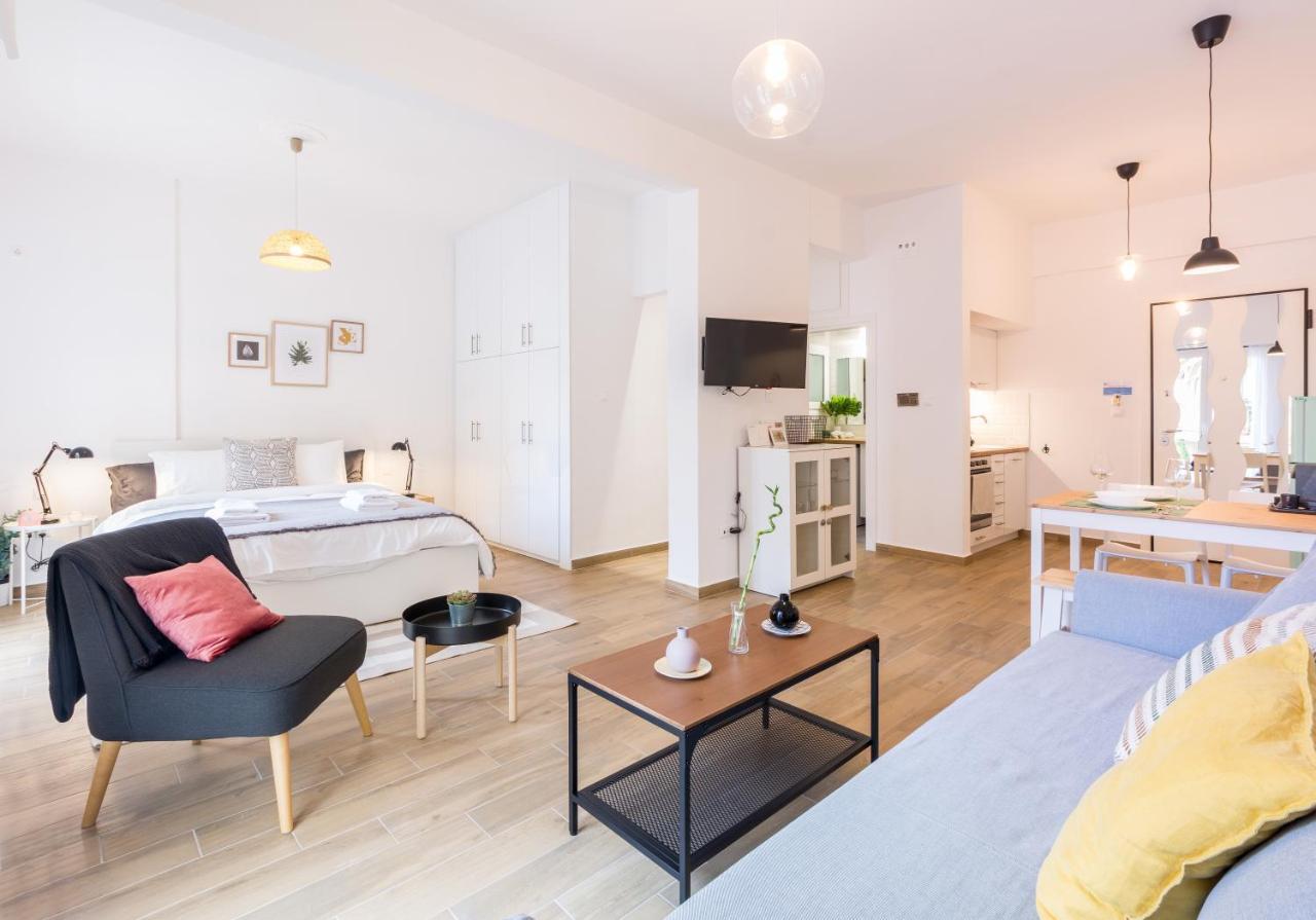 Wide Comfy Studio Apartment Centrally Located In Thissio 雅典 外观 照片